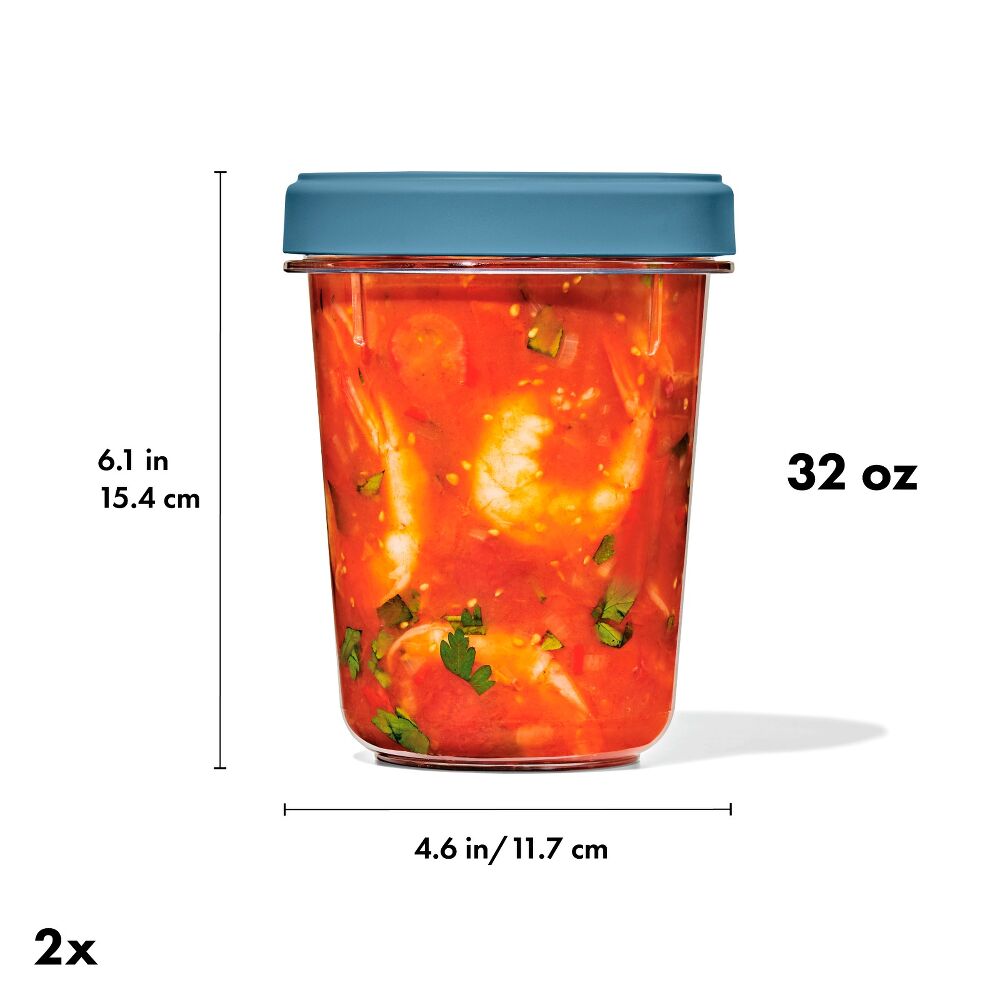 Twist & Stack Container (32 oz) – 2-Pack D1
