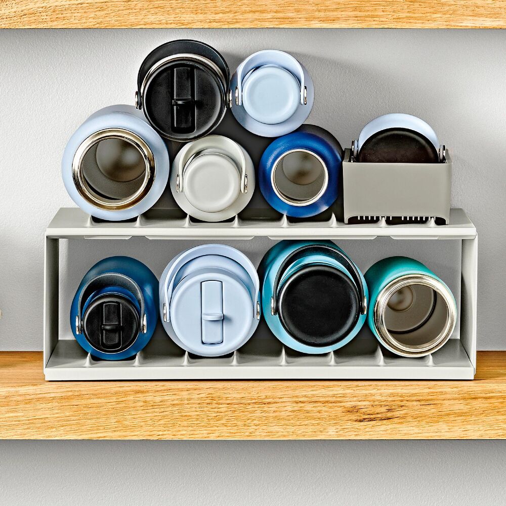 Water Bottle Organizer with Accessory Bin D5