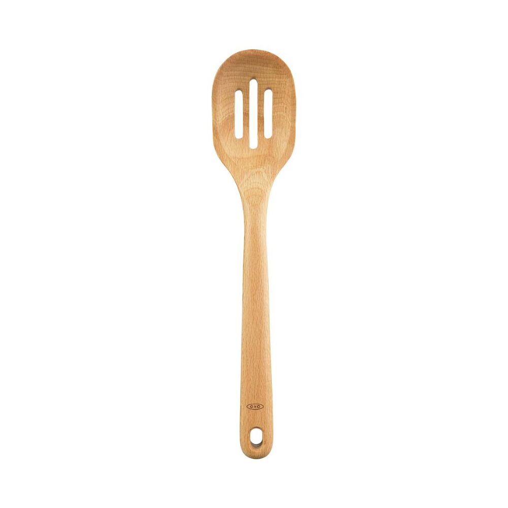 Wooden Slotted Spoon S6